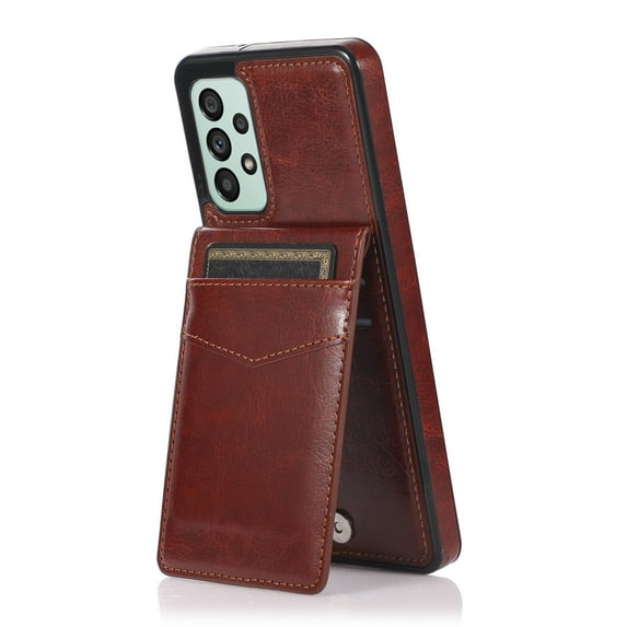 Dteck for Samsung Galaxy A14 5G Case, Flip PU Leather A14 Wallet Case with Card Holder Kickstand for Samsung A14 5G,Brown