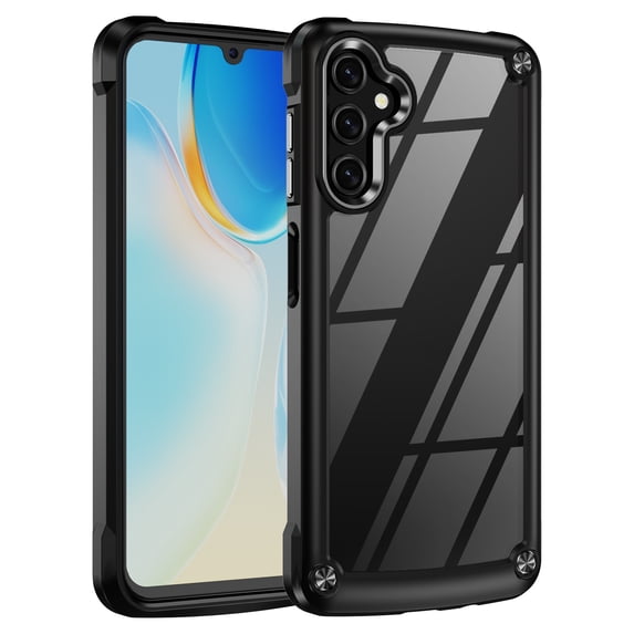 Dteck for Samsung Galaxy A14 Case, Lightweight Crystal Clear Back Cover Hybrid Shockproof Bumper Protective Case for Samsung Galaxy A14 5G,Black
