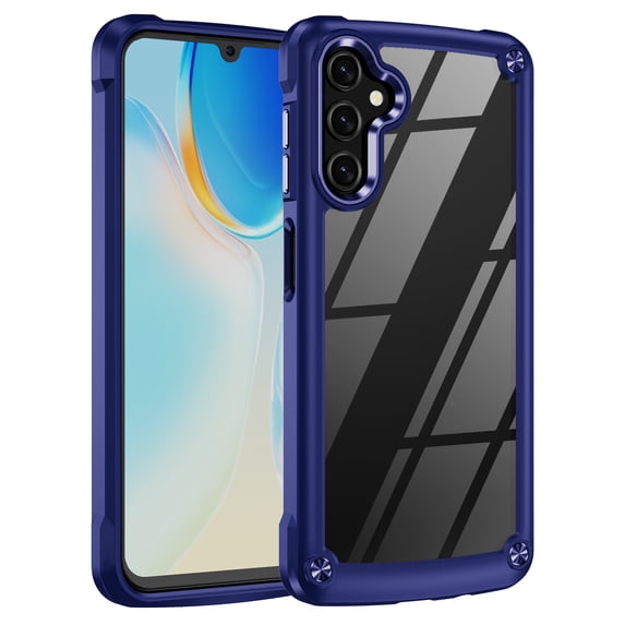 Dteck for Samsung Galaxy A14 Case, Lightweight Crystal Clear Back Cover Hybrid Shockproof Bumper Protective Case for Samsung Galaxy A14 5G,Blue