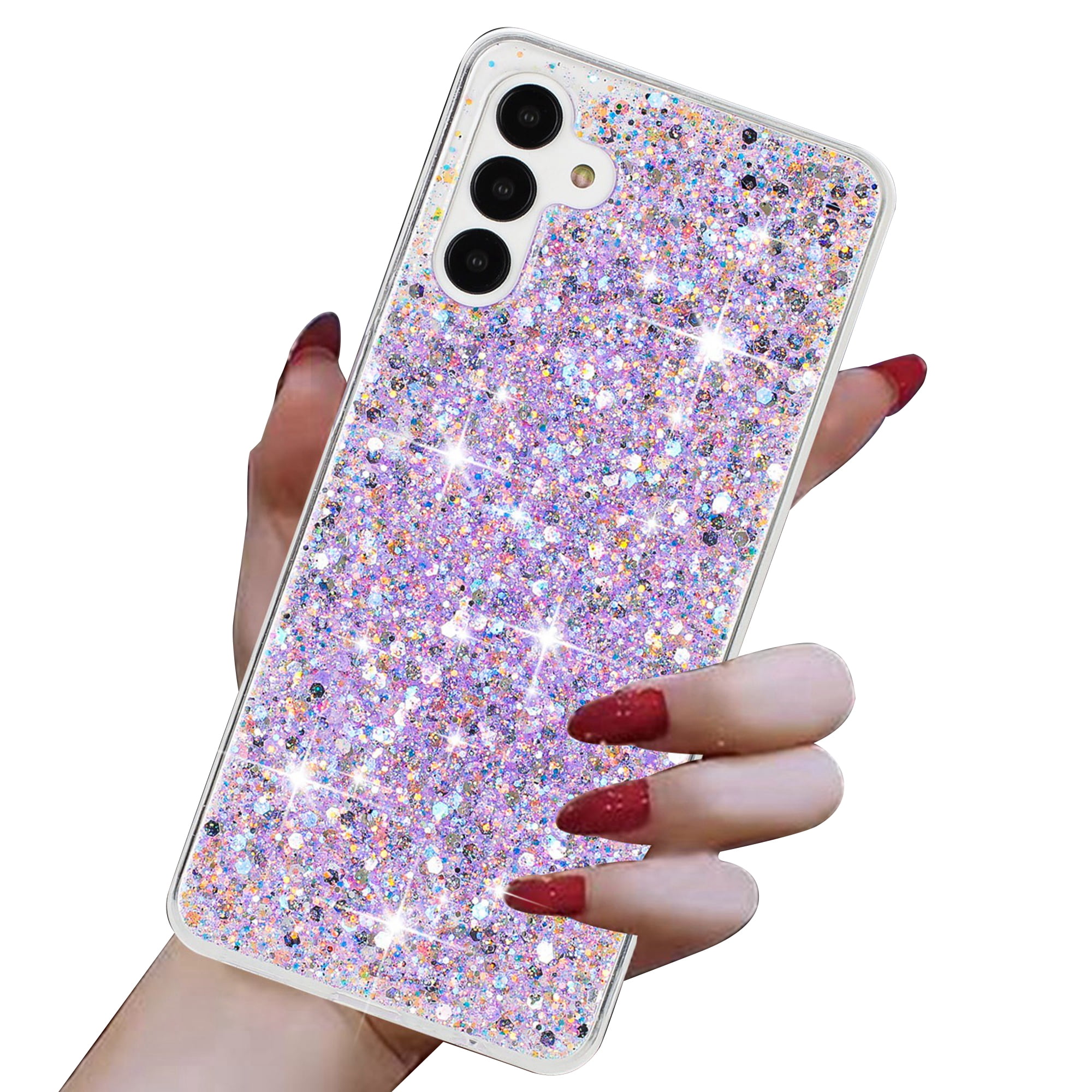 Dteck for Samsung Galaxy A15 Case, Samsung A15 5G Phone Case, Glitter Sparkle Bling Case for Galaxy A15 5G, Slim Protective Phone Cover,Purple Dteck for Samsung Galaxy A15 Case, Samsung A15 5G Phone Case, Glitter Sparkle Bling Case for Galaxy A15 5G, Slim Protective Phone Cover,Purple