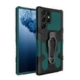 thumbnail image 1 of Dteck for Samsung Galaxy S23 Ultra Case with Back Clip Kickstand, Military Grade Shockproof Protective Cover Compatible Magnetic Car Mount,Green, 1 of 7
