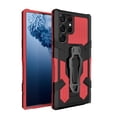 thumbnail image 1 of Dteck for Samsung Galaxy S23 Ultra Case with Back Clip Kickstand, Military Grade Shockproof Protective Cover Compatible Magnetic Car Mount,Red, 1 of 7