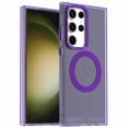 thumbnail image 1 of Dteck for Samsung Galaxy S24 FE Magnetic Case Cover, Shockproof Supports Wireless Charging Hard PC Back TPU Bumper Phone Case, Purple, 1 of 7