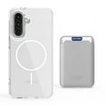 thumbnail image 1 of Dteck for Samsung Galaxy S24 with Magnetic Removable Magnetic Card Holder Wallet, With Magnetic Wallet Cards, Shockproof Slim Back Hard Case, White, 1 of 6
