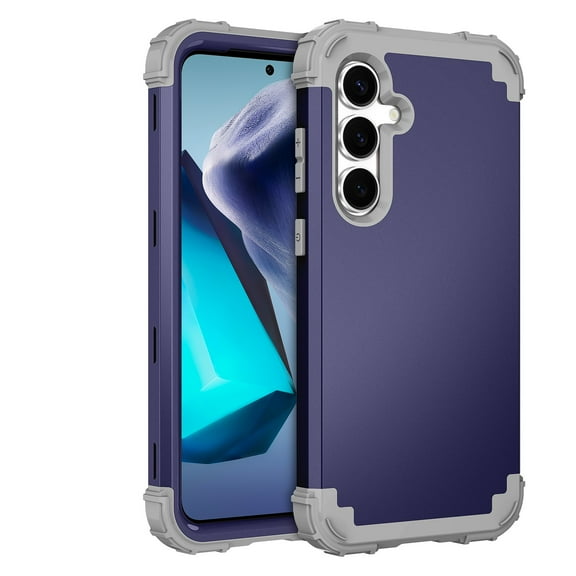 Dteck for Samsung Galaxy S25 Case, Military Grade Drop Protection Heavy Duty Rugged Shockproof Protection Non-Slip Phone Case for S25 Case,Blue