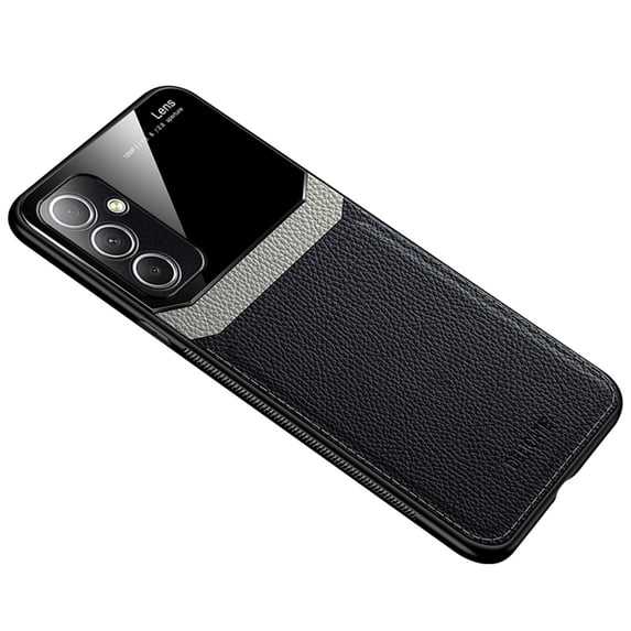 Dteck for Samsung Galaxy S25 Case, Shockproof Premium PU Leather Phone Cover Retro Full Protective Slim Fit Lightweight Case Cover, Black