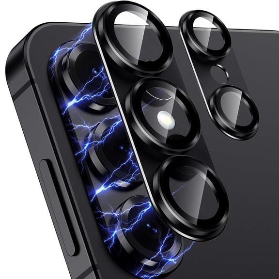Dteck for Samsung Galaxy S26 Ultra Camera Lens Protector, Strong Adsorption Case-Friendly Metal Tempered Glass Rear Camera Screen Cover,Black