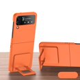 thumbnail image 1 of Dteck for Samsung Galaxy Z Flip 4 Case with Kickstand, Lightweight Silicone Hard PC Shockproof Cover for Samsung Galaxy Z Flip 4, Orange, 1 of 6