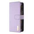 thumbnail image 1 of Dteck for Samsung Galaxy Z Fold 3 Case, Hangbag PU Leather Flip Phone Case for Galaxy Z Fold 3 with 9 Card Slots Holder Zipper Pocket, Purple, 1 of 5
