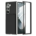 thumbnail image 1 of Dteck for Samsung Galaxy Z Fold 5 Case with Card Holder Kickstand, Slim Lightweight Hard PC Shockproof Phone Cover for Galaxy Z Fold5 5G,Black, 1 of 8