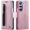 thumbnail image 1 of Dteck for Samsung Galaxy Z Fold 6 Wallet Case with S Pen Holder, PU Leather Flip Folio Card Slots Kickstand Phone Cover for Galaxy Z Fold 6,Rosegold, 1 of 10