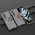 thumbnail image 1 of Dteck for Samsung Galaxy Z Fold4 5G Case, Built in Screen Protector Ring Holder Hard PC Shockproof Full Body Hinge Protection Phone Cover,Gray, 1 of 6