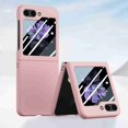 thumbnail image 1 of Dteck for Samsung Galaxy z Flip 5 case with Built in Small Screen Protector, Shockproof Slim Hard Matte Cover for Galaxy z Flip 5 5G, Pink, 1 of 5
