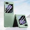 thumbnail image 1 of Dteck for Samsung Galaxy z flip 6 case with Built in Small Screen Protector, Shockproof Slim Hard Matte Cover for Galaxy z flip 6 5G 2024, Mint, 1 of 5