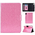 thumbnail image 1 of Dteck for iPad 10th Gen 10.9" 2022 Case, Glitter Sparkly Folio Folding Stand Smart Auto Wake/Sleep Faux Leather Protective Case with Pen Holder,Pink, 1 of 9