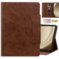thumbnail image 1 of Dteck for iPad Pro 13 Inch Case (2024), Leather Folio Cover Auto Wake/Sleep with Card Slots, Multi-Angle Viewing Stand,Brown, 1 of 7
