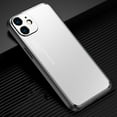 thumbnail image 1 of Dteck for iPhone 11 Case Aluminum Alloy Backplane TPU Shockproof Bumper Protective Case with Metal Camera Protector for iPhone 11, Silver, 1 of 4