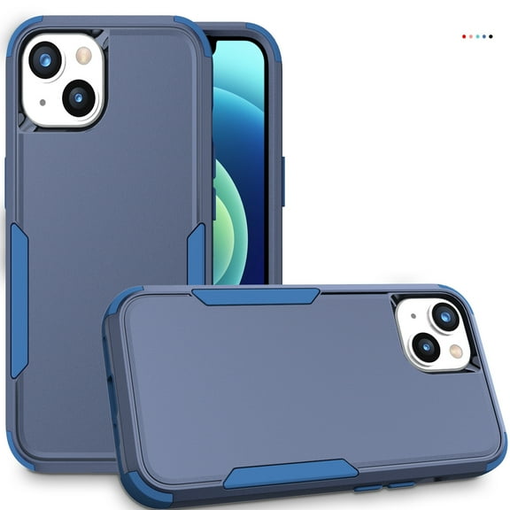Dteck for iPhone 11 Case, Slim Pocket-Friendly Hybrid Silicone Bumper Shockproof Tough Rugged Case,Blue