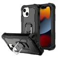 thumbnail image 1 of Dteck for iPhone 11 Case with Ring Holder Kickstand, Heavy Duty Full Body Shockproof Hybrid Bumper Silicone Hard Back Cover for iPhone 11,Black, 1 of 5