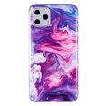 thumbnail image 1 of Dteck for iPhone 11 Pro Case,Shockproof Luxury Marble Design Pattern Soft TPU Silicone Lightweight Slim Fit Phone Cover,Purple Marble, 1 of 5