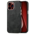 thumbnail image 1 of Dteck for iPhone 12 Pro Max Case, Slim Skin-Friendly PU Leather with Anti-Scratch Microfiber Lining Protective Back Cover,Black, 1 of 8