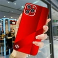 thumbnail image 1 of Dteck for iPhone 13 Pro Case 6.1" 2021, TPU Material Elegant Fashion Durable with Back Glass Design Shockproof Protective Case for iPhone 13 Pro Ladies Women Men, Red, 1 of 3