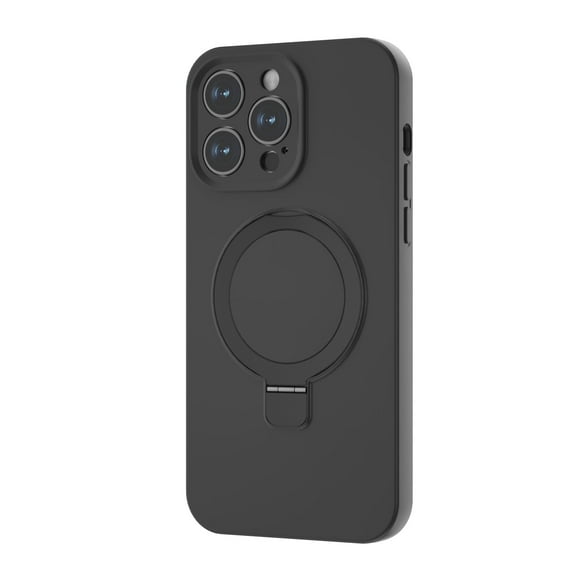 Dteck for iPhone 14 Pro Case with Invisible Magnetic Stand, Compatible with MagSafe, Slim Fit Liquid Silicone Gel Cover for iPhone 14 Pro,Black