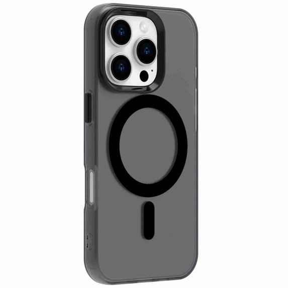 Dteck for iPhone 14 Pro Max Magnetic Case Cover, Shockproof Supports Wireless Charging Hard PC Back TPU Bumper Phone Case, Black