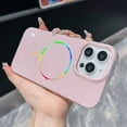 thumbnail image 1 of Dteck for iPhone 14 Pro Max, Shockproof Glitter Bling Sparkle Laser Magnetic Compatible with MagSafe Wireless Charging Slim TPU+ PC Case, Pink, 1 of 9