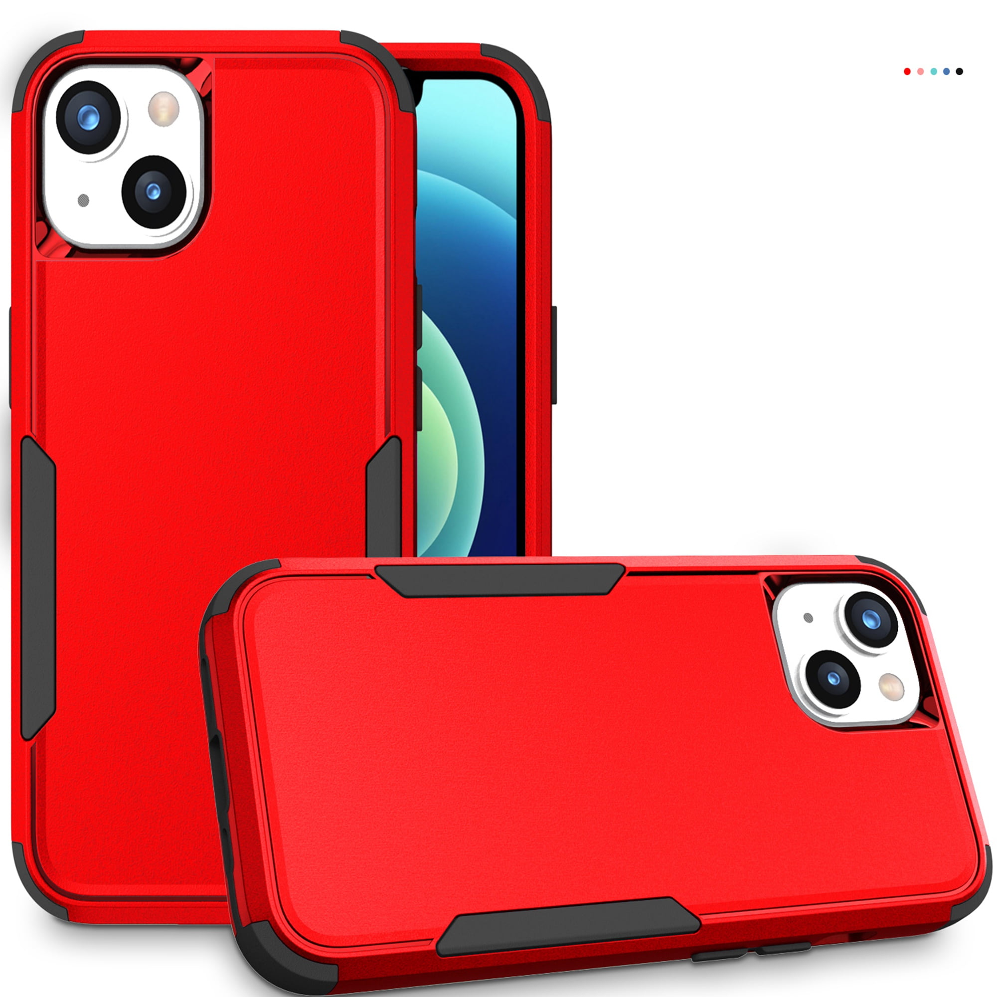 Dteck for iPhone 15 Case, Slim PocketFriendly Hybrid Silicone Bumper