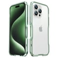 thumbnail image 1 of Dteck for iPhone 15 Pro Bumper Case Metal, Aluminum Alloy Bumper Frame Slim Fit No Back Design Raised Edge Protection with Screws Driver,Green, 1 of 8