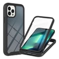 thumbnail image 1 of Dteck for iPhone 15 Pro Case with Built-in Screen Protector, Full Body Protection Hybrid Rubber Bumper Shockproof Clear Protective Cover,Black, 1 of 6