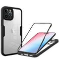thumbnail image 1 of Dteck for iPhone 15 Pro Max Case 6.7 Inch, 2023 Full Body Soft TPU Bumper Clear Case with Built-in Screen Protector Film for iPhone 15 Pro Max,Black, 1 of 7