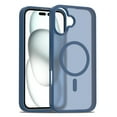 thumbnail image 1 of Dteck for iPhone 16 Case, Compatible with MagSafe, Shockproof Military-Grade Protection, Magnetic Phone Case for iPhone 16, Frosted Blue, 1 of 4