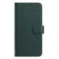 thumbnail image 1 of Dteck for iPhone 16 Case Wallet with 3 Card Slots, Luxury Matte PU Leather Flip Folio Cover with TPU Shockproof Interior Shell for iPhone 16,Green, 1 of 5