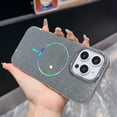 thumbnail image 1 of Dteck for iPhone 16 Plus, Shockproof Glitter Bling Sparkle Laser Magnetic Compatible with MagSafe Wireless Charging Slim TPU+ PC Case, Gray, 1 of 8