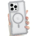 thumbnail image 1 of Dteck for iPhone 16 Pro Max Case, Compatible with MagSafe, Sparkly Glitter Bling Back Rubber Bumper Shockproof Protective Phone Cover,Gray, 1 of 5
