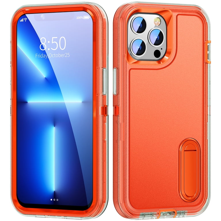 Dteck for iPhone 16 Pro Max Case with Built-in Kickstand, Durable