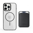 thumbnail image 1 of Dteck for iPhone 16 Pro with Magnetic Removable Magnetic Card Holder Wallet, With Magnetic Wallet Cards, Shockproof Slim Back Hard Case, Black, 1 of 7