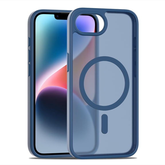 Dteck for iPhone 16e Case, Compatible with MagSafe, Shockproof Military-Grade Protection, Magnetic Phone Case for iPhone 16e 6.1" 2025, Frosted Blue