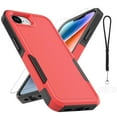 thumbnail image 1 of Dteck for iPhone 16e Case with Screen Protector, Military Grade Heavy Duty Shockproof Phone Cover for iPhone 16E 6.1" 2025,Red, 1 of 6
