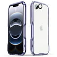 thumbnail image 1 of Dteck for iPhone 16e Metal Bumper Case with Camera Lens Cover, Slim Fit No Back Aluminum Frame 4 Corners Shockproof 6.1 Inch, Purple, 1 of 3