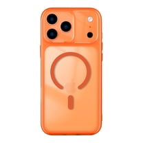 Dteck for iPhone 17 Pro Max Case Clear, Compatible with MagSafe, Shockproof Slim Phone Cover,Orange