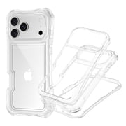 Dteck for iPhone 17 Pro Max Case, Dual Layer Shockproof Transparent Protective Phone Cover with Lanyard for iPhone 17 Pro Max 6.9 Inch,Clear