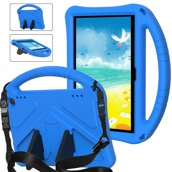 Dteck fror Fire HD 8 Tablet Case for Kids, Kindle Fire HD 8 Case, Amazon Fire Tablet 8 Case, Shockproof Handle Stand Kids Case for Amazon Kindle Fire HD 8 / 8 Plus (12th/10th Gen, 2024/2022),Blue