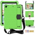 thumbnail image 1 of Dteck iPad 10.2 2021 Case with Adjustable Shoulder Strap, Kids Case for iPad 9th Gen/iPad 8th Gen/iPad 7th Gen, Heavy Duty Rugged Kickstand Case with Hand Strap & Pencil Holder, Green, 1 of 6