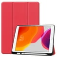 thumbnail image 1 of Dteck iPad 10.2 Case with Pencil Holder, iPad 7th Gen Case, Slim Fit PU Leather Trifold Smart Case Auto Wake Sleep, Flexible TPU Matte Back Cover For Apple iPad 7th Generation 10.2'' 2019, Red, 1 of 11