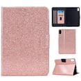 thumbnail image 1 of Dteck for iPad 10th Gen 10.9" 2022 Case, Glitter Sparkly Folio Folding Stand Smart Auto Wake/Sleep Faux Leather Protective Case with Pen Holder,Rosegold, 1 of 9