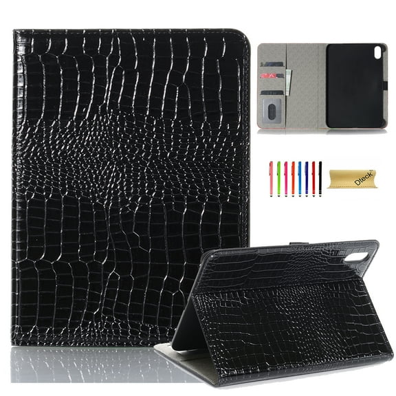 Dteck iPad 10th Generation Case 10.9 Inch 2022, Premium Leather Business Folio Stand Cover with Cash/Card Slot for iPad 10th Gen, Black