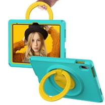 Dteck iPad 10th Generation Case 10.9", Lightweight Child Proof Drop Protection Shockproof Case with Roating Stand Handle Grip for 10.9 Inch iPad 10th Gen,Mint